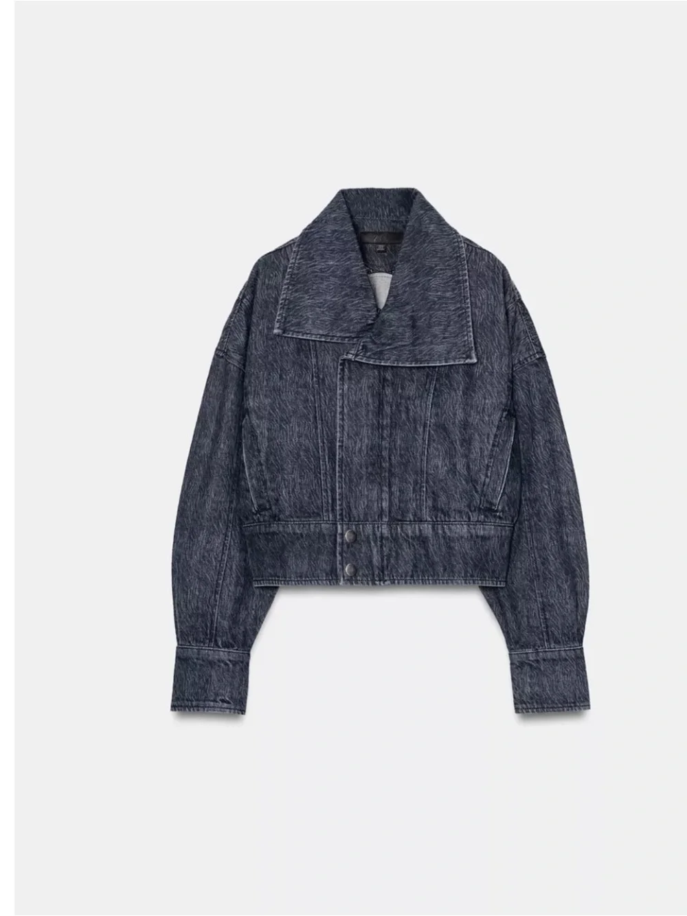 NWT Zara Z1975 Cropped Denim Jacket - Picture 7 of 15
